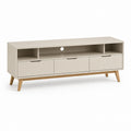 Mobile TV con 3 cassetti beige in MDF rettangolare 150 x 40 x 55 cm