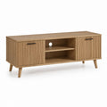Mobile TV con 2 ante rovere in MDF 140 x 40 x 60 cm